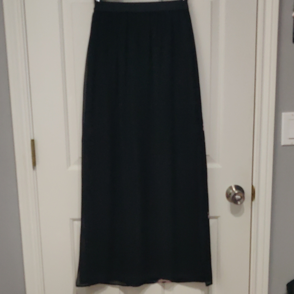 Black maxi skirt